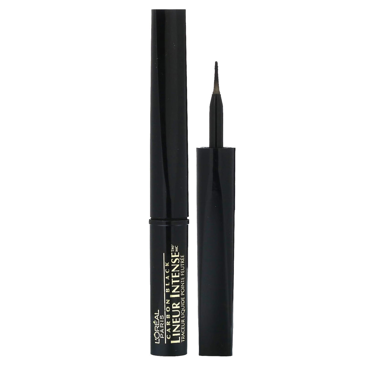 L'Oréal, Lineur Intense, Felt Tip Liquid Eyeliner, 690 Carbon Black, 0.05 fl oz (1.5 ml) - Supply Center USA