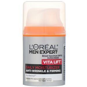 L'Oreal, Men Expert Anti-Wrinkle & Firming, Vita Lift Daily Moisturizer, SPF 15, 1.6 fl oz (48 ml) - Supply Center USA