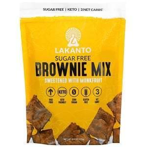 Lakanto, Brownie Mix, Sweetened with Monkfruit, Sugar Free, 9.7 oz (275 g) - Supply Center USA