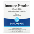 Lake Avenue Nutrition, Immune Powder Drink Mix, Orange, 20 Packets, 0.36 oz (10.3 g) Each - Supply Center USA