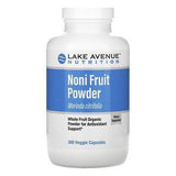Lake Avenue Nutrition, Noni Fruit Powder, Organic Whole Fruit Powder, 360 Veggie Capsules - Supply Center USA