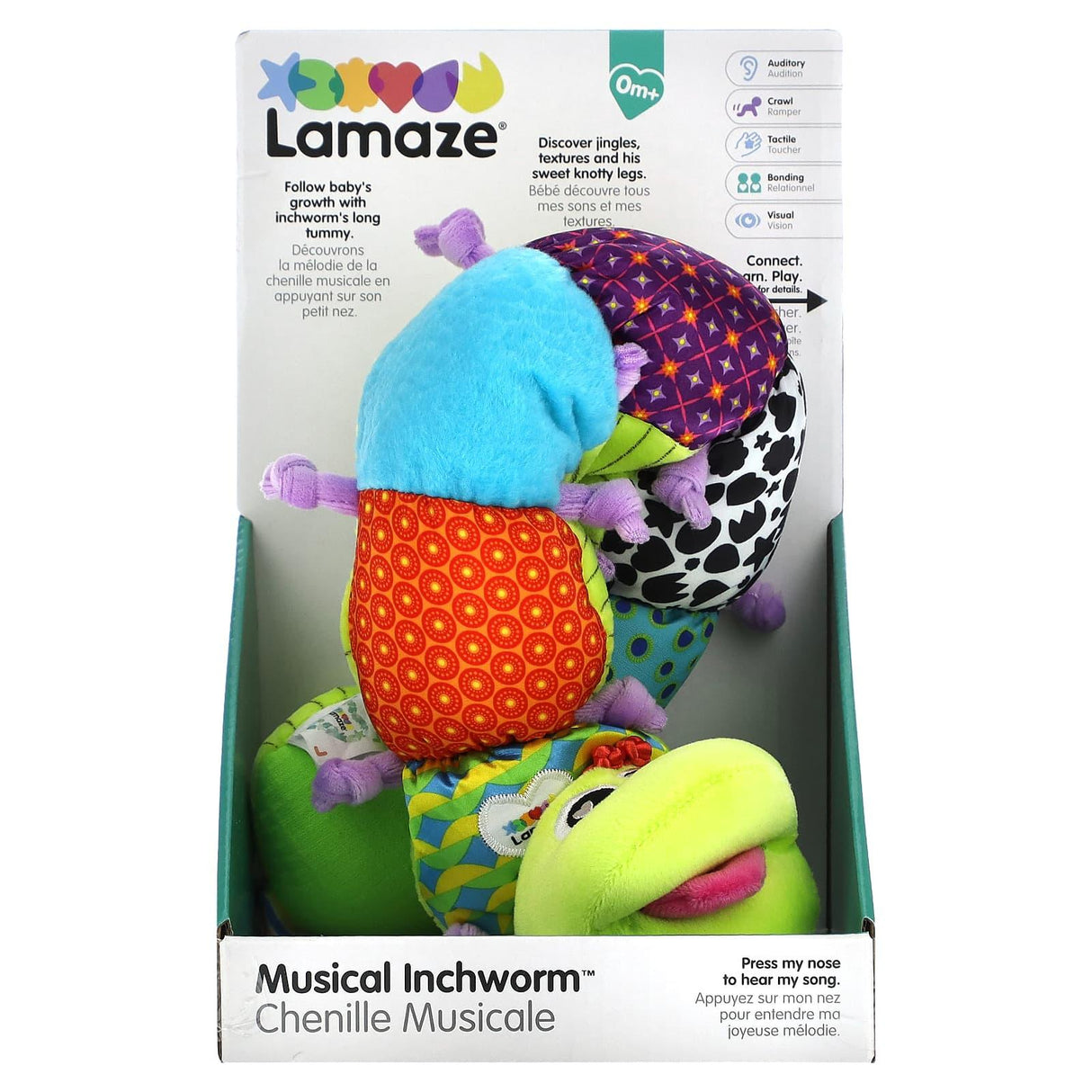 Lamaze, Musical Inchworm, 0 Months+, 1 Toy - Supply Center USA