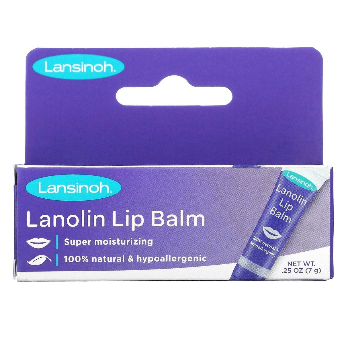 Lansinoh, Lanolin Lip Balm, 0.25 oz (7 g) - Supply Center USA