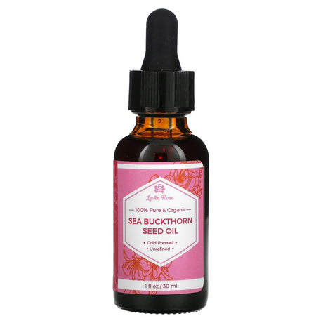 Leven Rose, 100% Pure & Organic, Sea Buckthorn Seed Oil, 1 fl oz (30 ml) - Supply Center USA