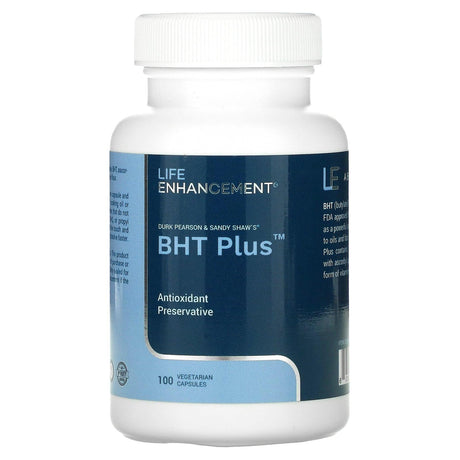 Life Enhancement, Durk Pearson & Sandy Shaw's BHT Plus, 100 Vegetable Capsules - Supply Center USA