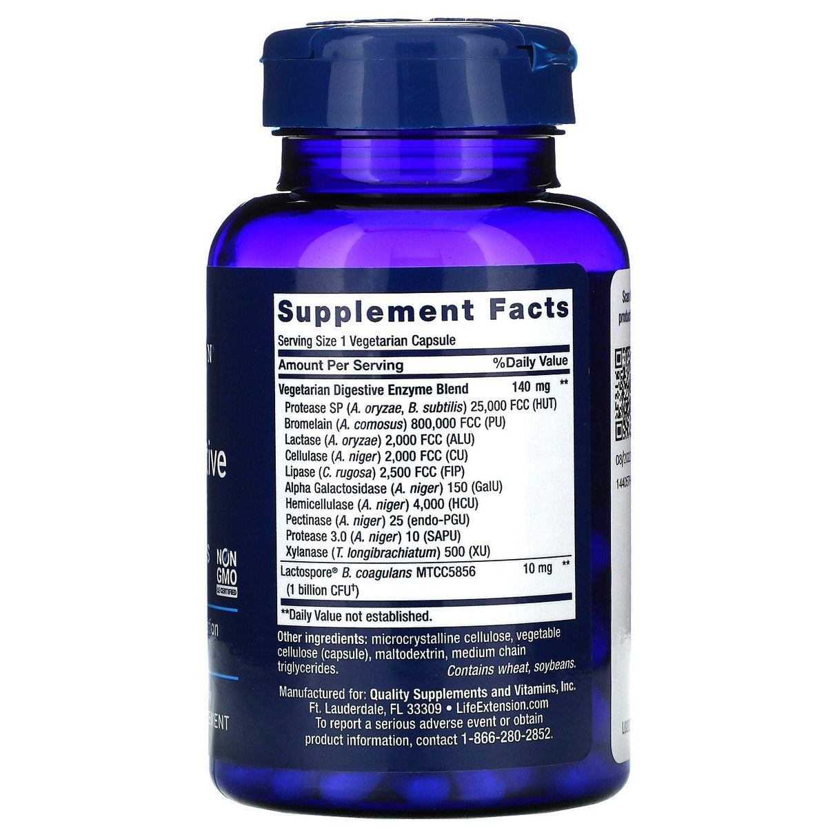 Life Extension, Enhanced Super Digestive Enzymes and Probiotics, 60 Vegetarian Capsules - Supply Center USA