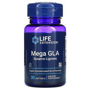 Life Extension, Mega GLA Sesame Lignans, 30 Softgels - Supply Center USA