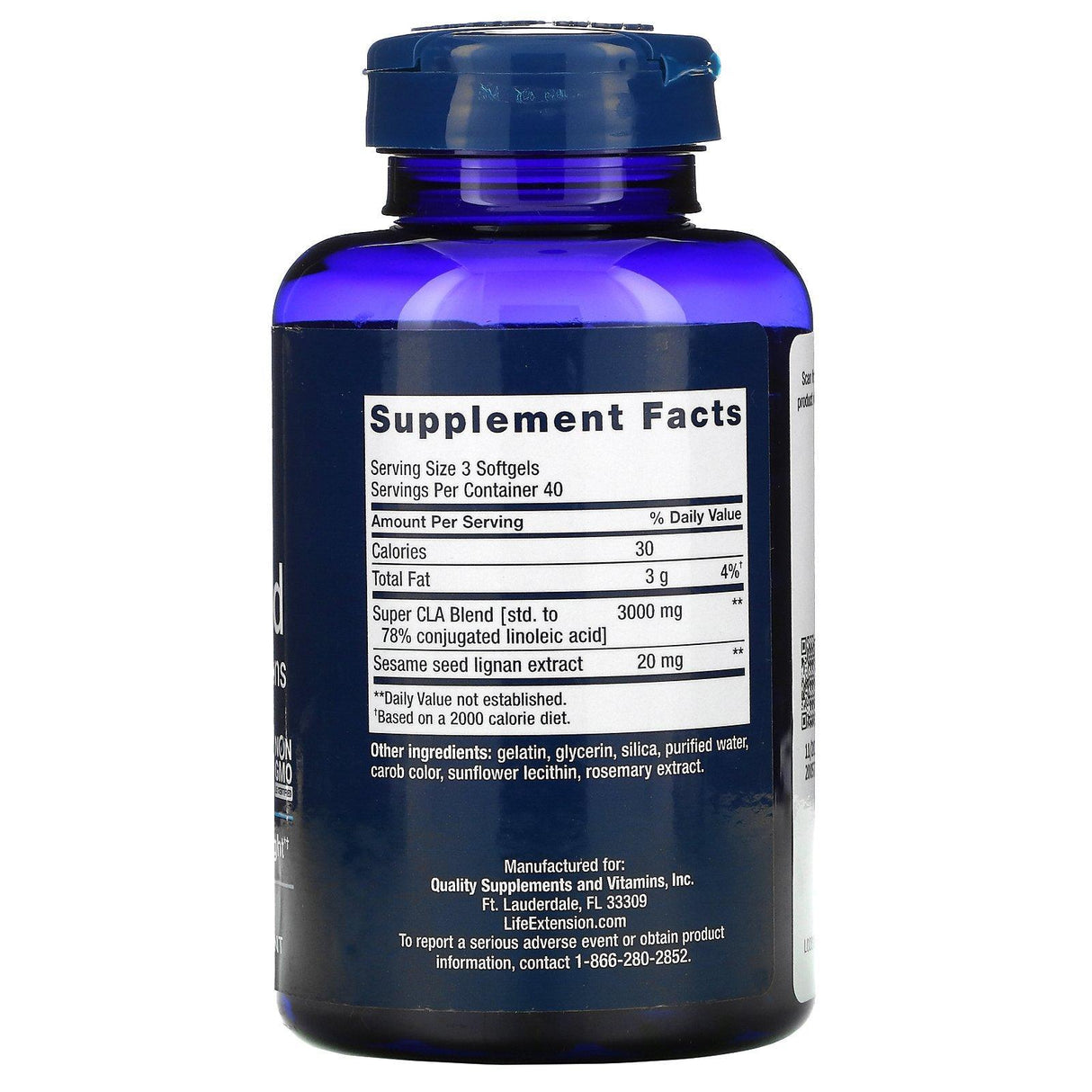 Life Extension, Super CLA Blend with Sesame Lignans, 120 Softgels - Supply Center USA