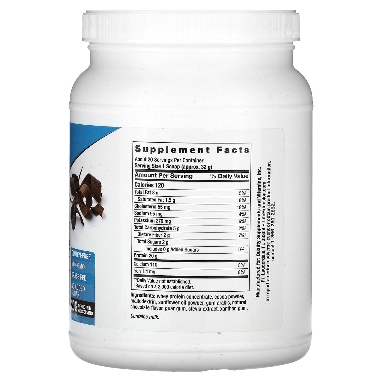 Life Extension, Wellness Code, Whey Protein Concentrate, Vanilla , 1.10 lb (500 g) - Supply Center USA