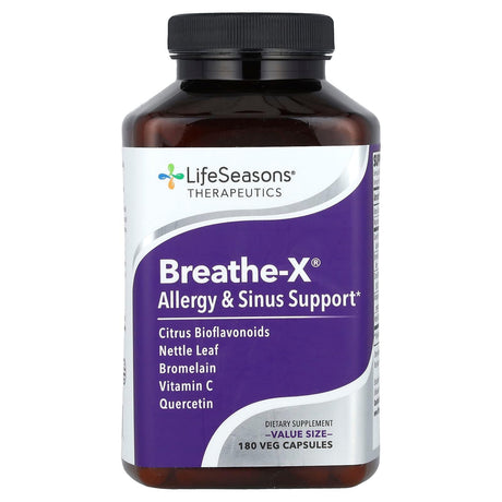 LifeSeasons, Breathe-X®, 180 Veg Capsules - Supply Center USA