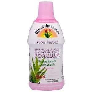 Lily of the Desert, Aloe Herbal, Stomach Formula, Mint, 32 fl oz (960 ml) - Supply Center USA