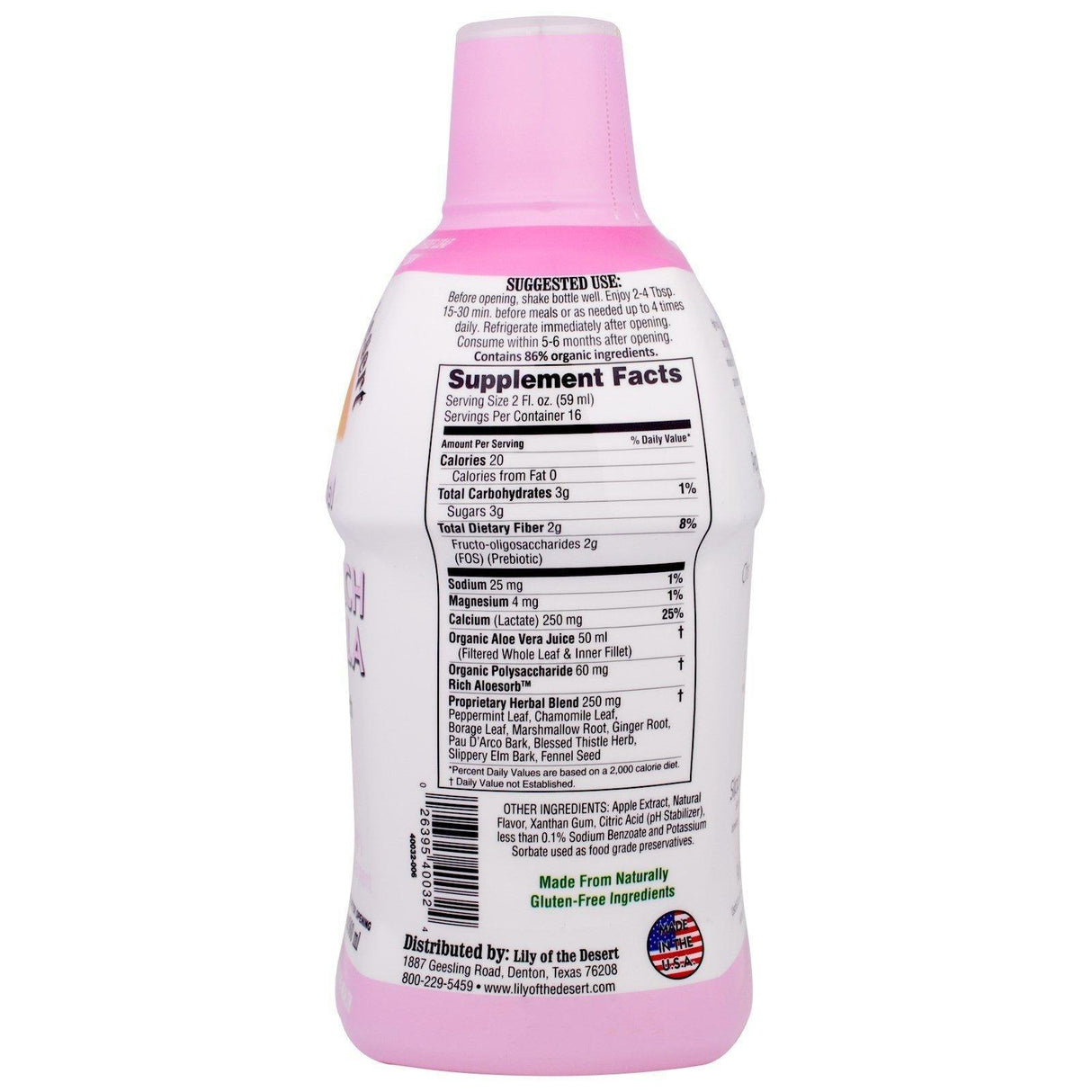 Lily of the Desert, Aloe Herbal, Stomach Formula, Mint, 32 fl oz (960 ml) - Supply Center USA