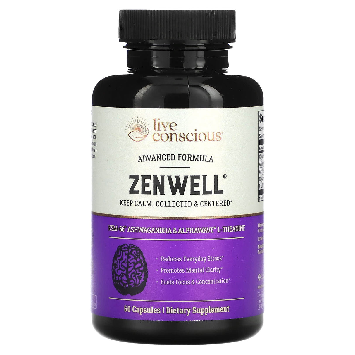 Live Conscious, Zenwell, 60 Capsules - Supply Center USA