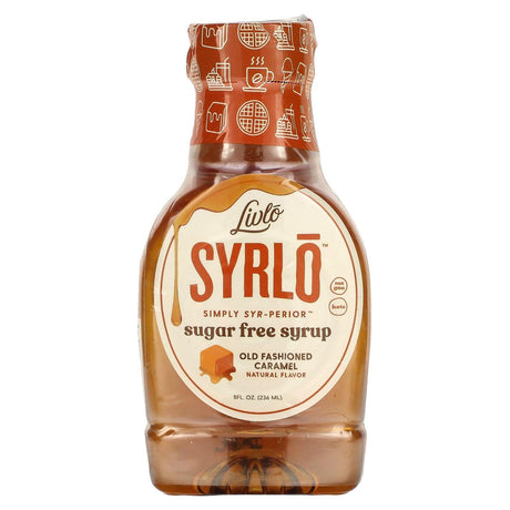 Livlo, Syrlo, Sugar Free Syrup, Old Fashioned Caramel, 8 fl oz (236 ml) - Supply Center USA