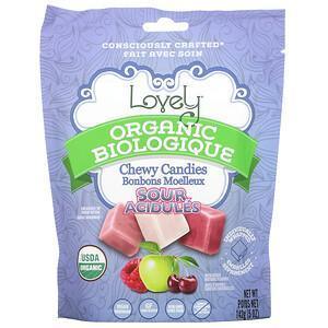 Lovely Candy, Organic Chewy Candies, Sour, 5 oz ( 142 g) - Supply Center USA