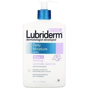 Lubriderm, Daily Moisture Lotion, Shea + Calming Lavender Jasmine, 16 fl oz (473 ml) - Supply Center USA