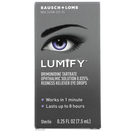 Lumify, Redness Reliever Eye Drops, 0.25 fl oz (7.5 ml) - Supply Center USA