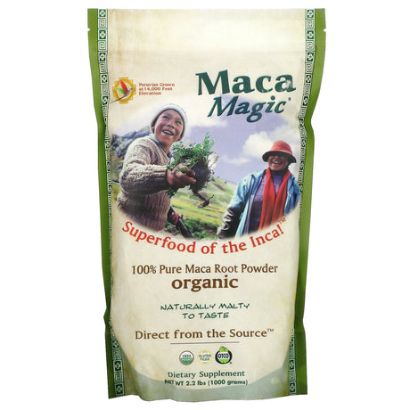 Maca Magic, Organic 100% Pure Maca Root Powder, 2.2 lbs (1,000 g) - Supply Center USA