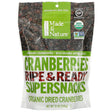 Made in Nature, Organic Dried Cranberries, Ripe & Ready Supersnacks, 12 oz (340 g) - Supply Center USA
