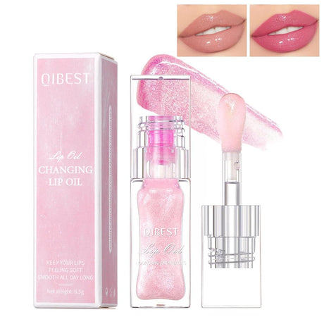 Magic Color Changing Moisturizing Lip Glow Oil,Plumping Glimmer Big Brush Color Changing Lip Oil,Long Lasting Nourishing Lip Glow Oil Non-Sticky Fresh Texture Lip Gloss Lip Balm - Supply Center USA