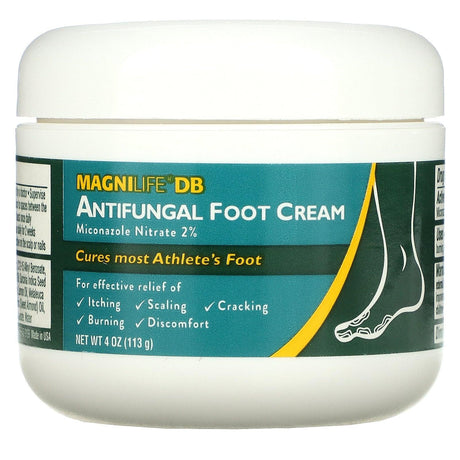 MagniLife, Antifungal Foot Cream, Miconazole Nitrate 2%, 4 oz (113 g) - Supply Center USA