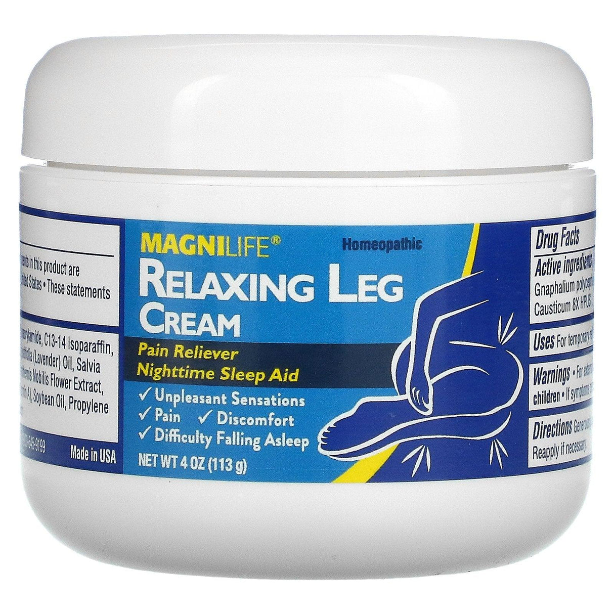 MagniLife, Relaxing Leg Cream, 4 oz (113 g) - Supply Center USA