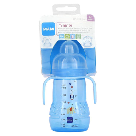 MAM, Trainer, 4+ Months, Blue , 8 fl oz (220 ml) - Supply Center USA