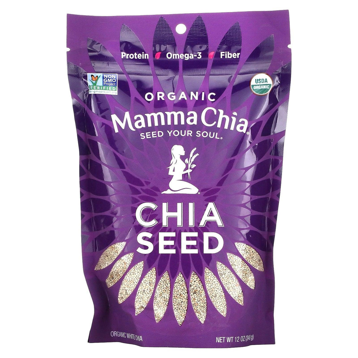 Mamma Chia, Organic White Chia Seed, 12 oz (340 g) - Supply Center USA