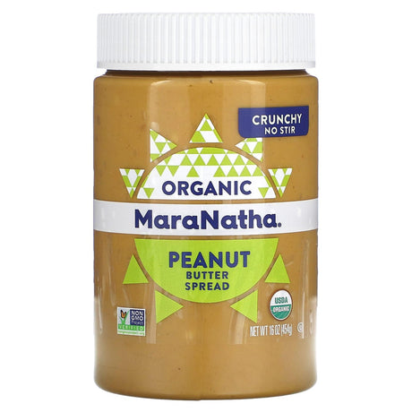 MaraNatha, Organic Peanut Butter Spread, Crunchy, 16 oz (454 g) - Supply Center USA