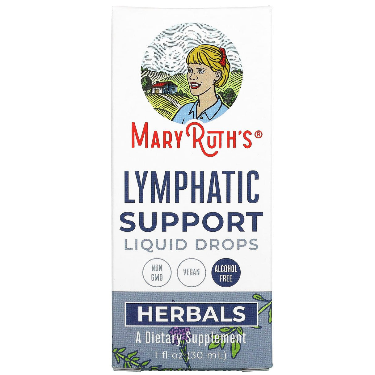 MaryRuth Organics, Herbals, Lymphatic Support Liquid Drops, Alcohol Free, 1 fl oz (30 ml) - Supply Center USA