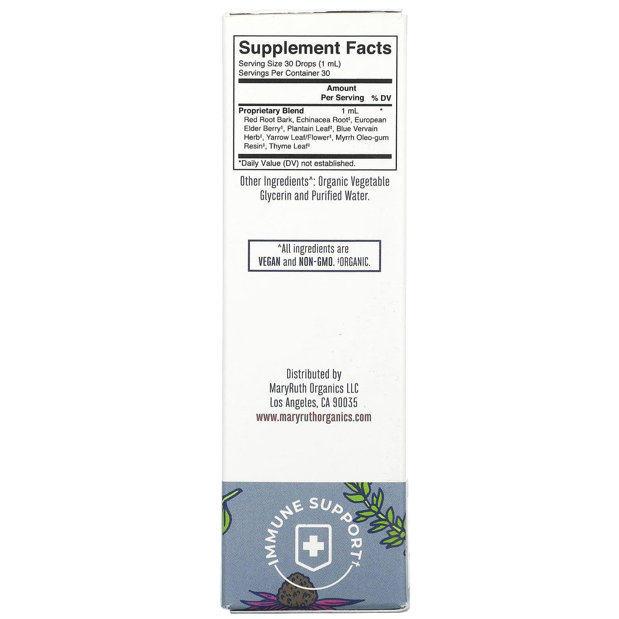 MaryRuth Organics, Herbals, Lymphatic Support Liquid Drops, Alcohol Free, 1 fl oz (30 ml) - Supply Center USA