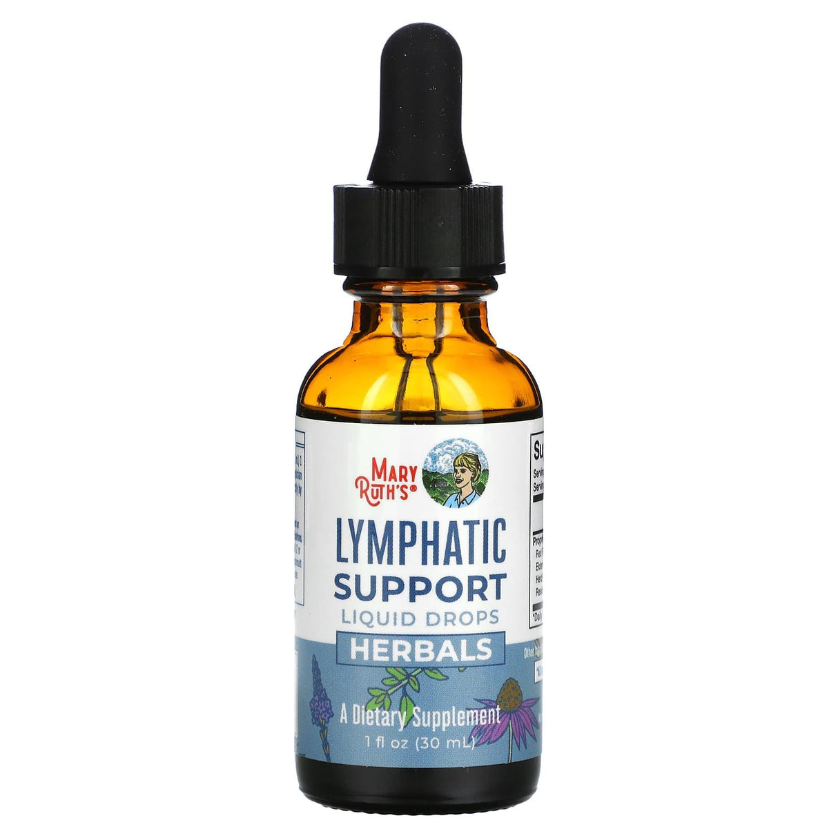 MaryRuth Organics, Herbals, Lymphatic Support Liquid Drops, Alcohol Free, 1 fl oz (30 ml) - Supply Center USA