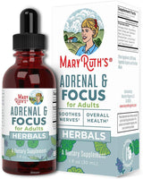 Maryruth Organics Nootropic Focus Supplement for Adults | USDA Organic | Ginkgo Biloba & Astragalus | Focus & Adrenal Support | Brain and Memory Drops | Vegan | Non-Gmo | Gluten Free | 30 Servings - Supply Center USA