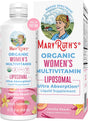 Maryruth Organics | USDA Organic Liquid Multivitamins for Women | Liposomal Womens Multivitamin for Immune Support | Vanilla Peach | Sugar-Free, Vegan | 15.22 Fl Oz - Supply Center USA