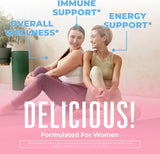 Maryruth Organics | USDA Organic Liquid Multivitamins for Women | Liposomal Womens Multivitamin for Immune Support | Vanilla Peach | Sugar-Free, Vegan | 15.22 Fl Oz - Supply Center USA