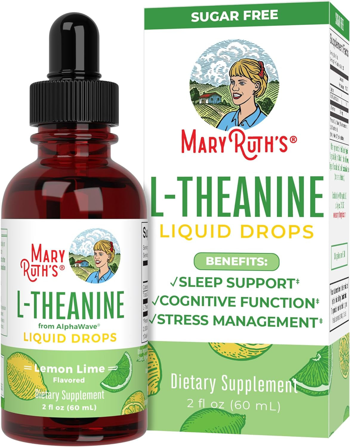 Maryruth'S L Theanine 200Mg Liquid Drops | Mood Support for Adults & Kids | Focus Supplement | Natural Sleep Support | Relaxation | Amino Acid | Vegan | Non-Gmo | Gluten Free | 30 Servings - Supply Center USA
