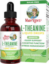 Maryruth'S L Theanine 200Mg Liquid Drops | Mood Support for Adults & Kids | Focus Supplement | Natural Sleep Support | Relaxation | Amino Acid | Vegan | Non-Gmo | Gluten Free | 30 Servings - Supply Center USA