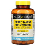 Mason Natural, Glucosamine Chondroitin Plus Vitamin D3, 160 Capsules - Supply Center USA