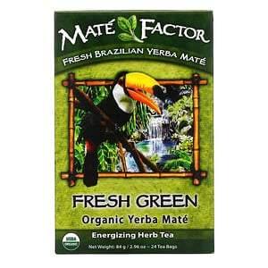 Mate Factor, Organic Yerba Mate, Fresh Green, 24 Tea Bags, 2.96 oz (84 g) - Supply Center USA