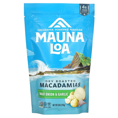 Mauna Loa, Dry Roasted Macadamias, Maui Onion & Garlic, 8 oz (226 g) - Supply Center USA