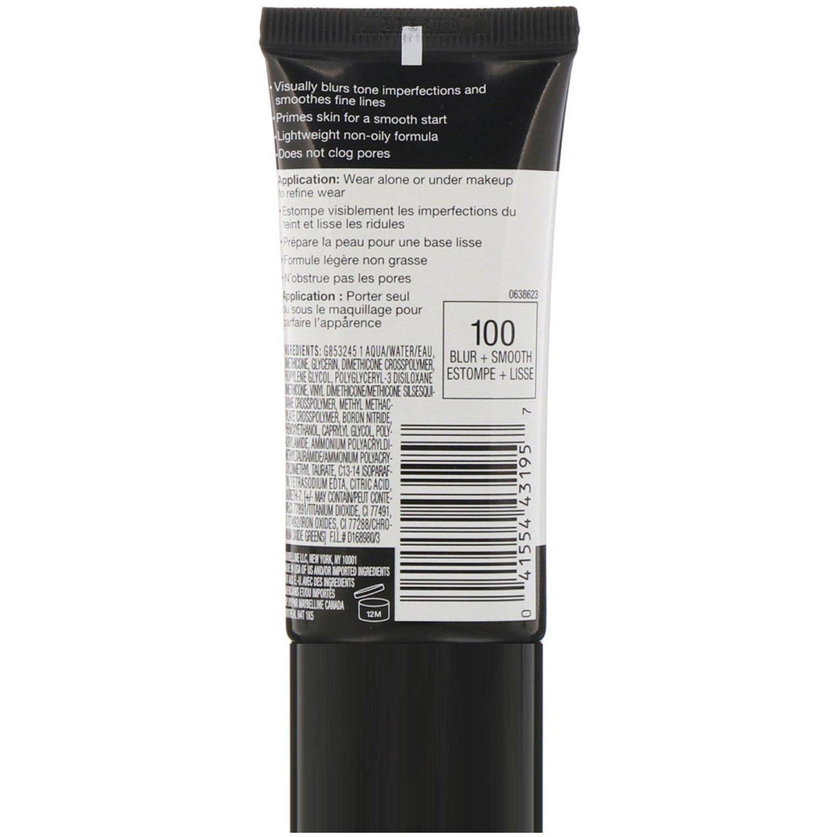 Maybelline, FaceStudio, Master Prime, Primer Base, Blur + Smooth, 1 fl oz (30 ml) - Supply Center USA