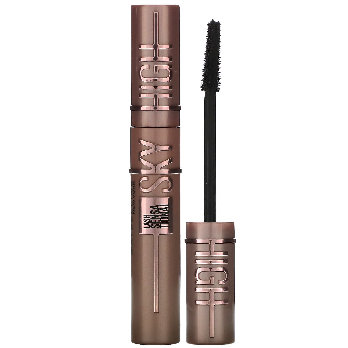 Maybelline, Lash Sensational Mascara, Sky High, 801 Very Black, 0.24 fl oz (7.2 ml) - Supply Center USA