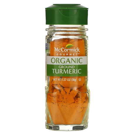 McCormick Gourmet, Organic, Ground Turmeric, 1.37 oz (38 g) - Supply Center USA