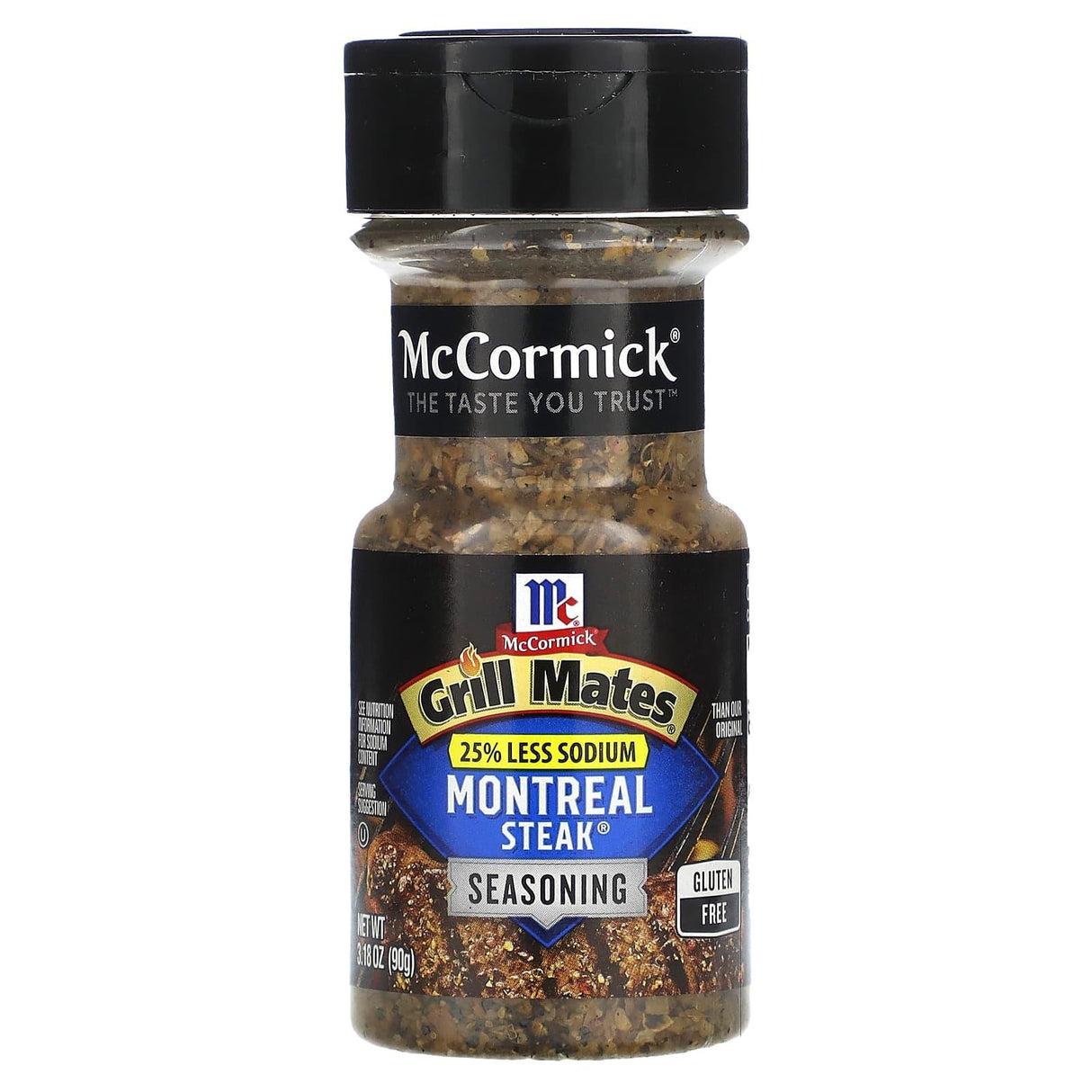 McCormick Grill Mates, Montreal Steak Seasoning, 25% Less Sodium, 3.18 oz (90 g) - Supply Center USA