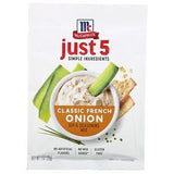 McCormick, Just 5 Simple Ingredients, Dip & Seasoning Mix, Classic French Onion, 1 oz (28 g) - Supply Center USA