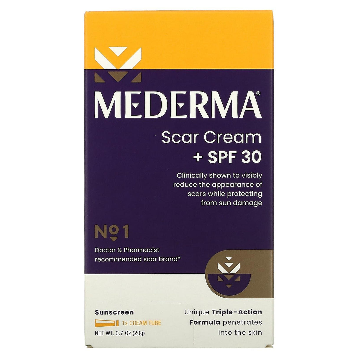 Mederma, Scar Cream + SPF 30, 0.7 oz (20 g) - Supply Center USA