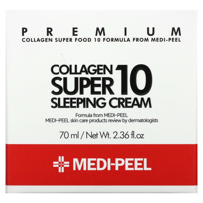 Medi-Peel, Collagen Super 10 Sleeping Cream, 2.36 fl oz (70 ml) - Supply Center USA