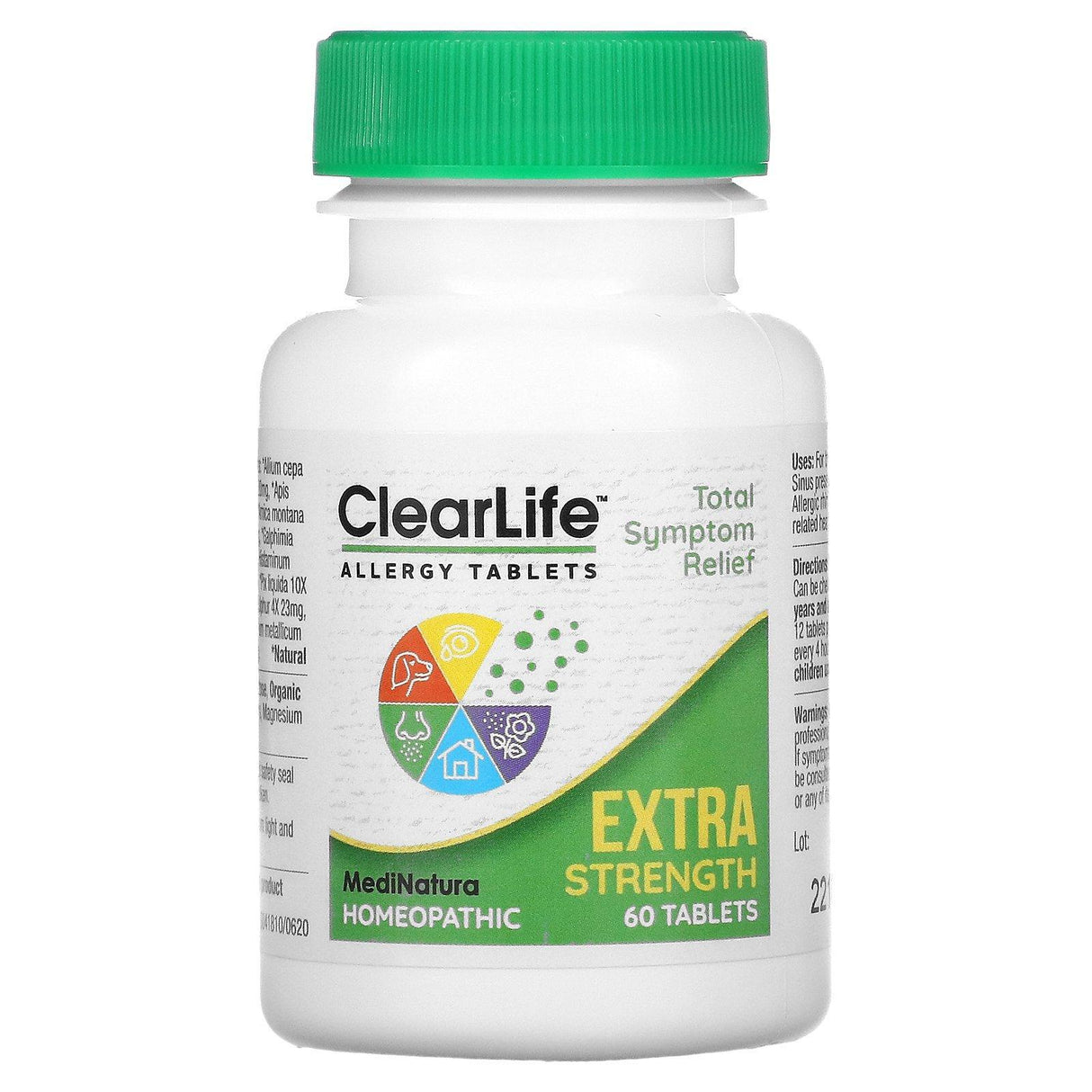 MediNatura, ClearLife Allergy Tablets, Extra Strength, 60 Tablets - Supply Center USA