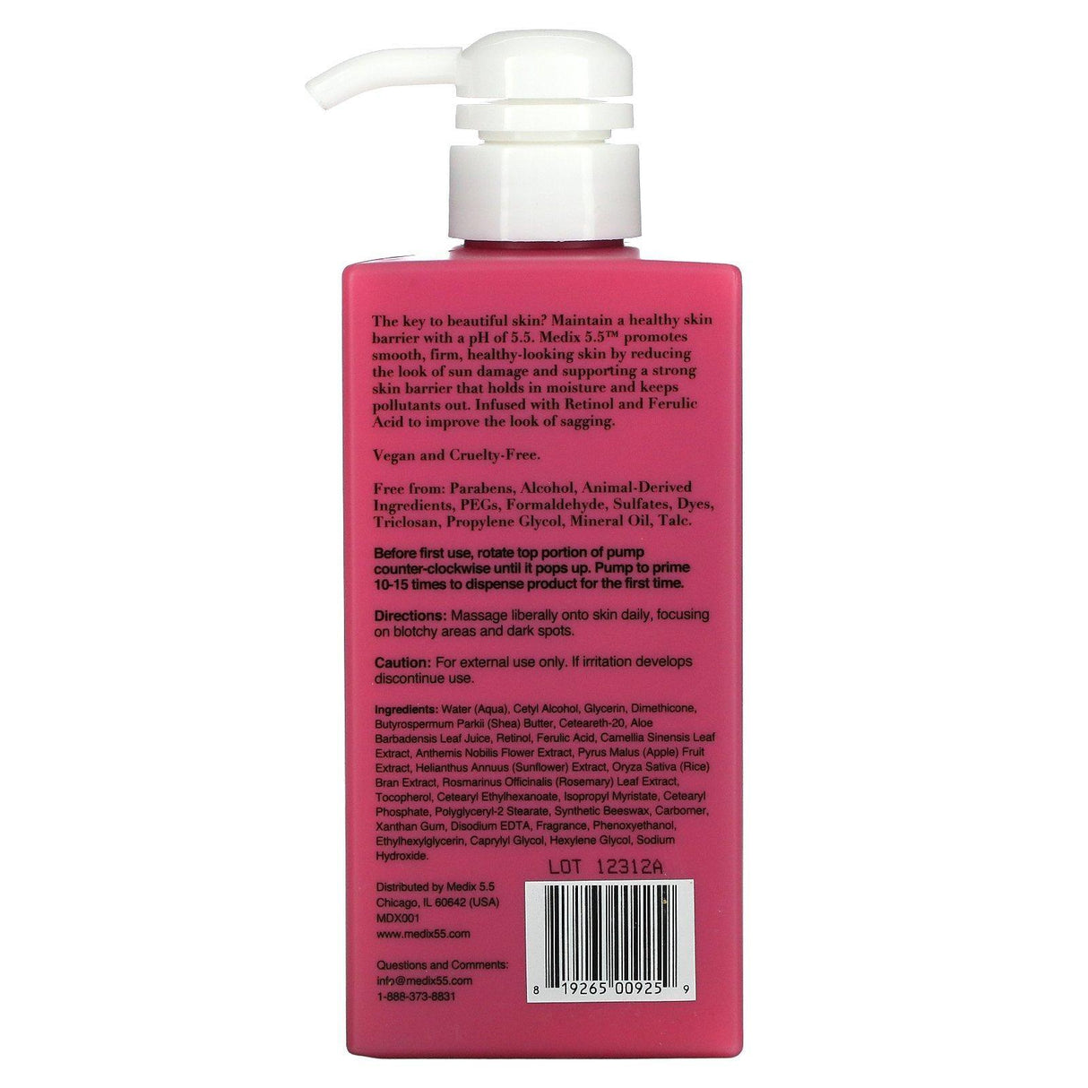 Medix 5.5, Retinol + Ferulic Acid, Anti-Sagging Treatment, 15 fl oz (444 ml) - Supply Center USA
