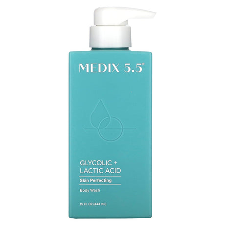 Medix 5.5, Skin Perfecting Body Wash, Glycolic + Lactic Acid , 15 fl oz (444 ml) - Supply Center USA